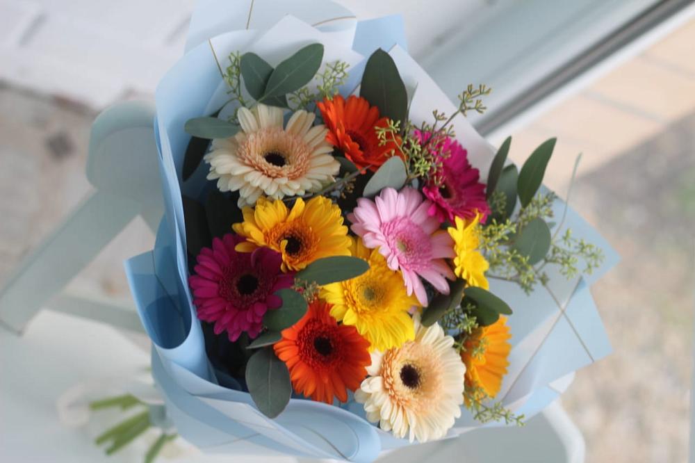 Букет цветов из: Герберы в Гиагинском