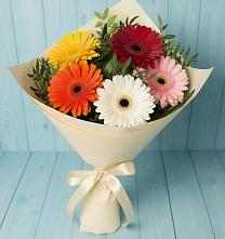 Букет цветов из:  Герберы в Гиагинском