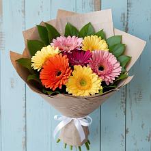 Букет цветов из:  Герберы #REPLACE_PRED# Гиагинском