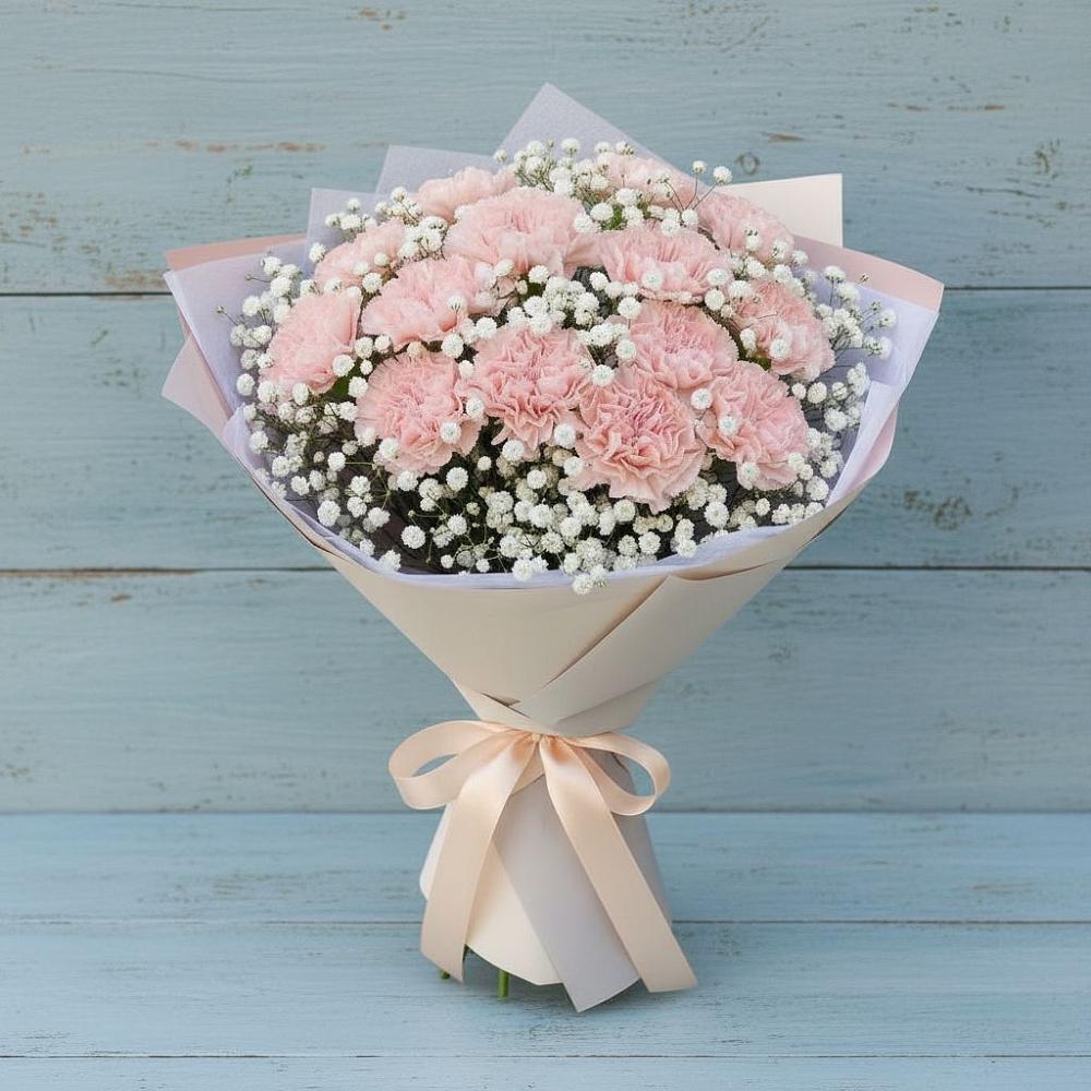 Букет цветов из: Гвоздики в Гиагинском