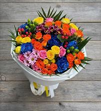 Букет цветов из:  Розы и Хризантемы в Гиагинском