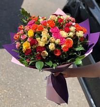 Букет Микс из разноцветных кустовых роз #REPLACE_PRED# Гиагинском