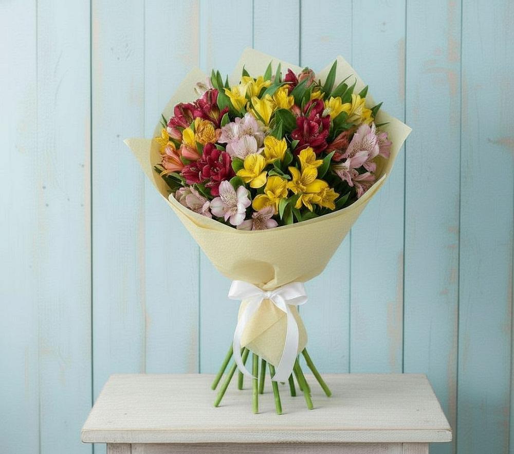 Букет цветов из: Альстромерии в Гиагинском