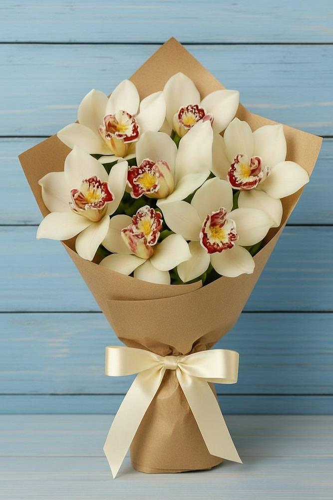 Букет цветов из: Орхидеи и Розы в Гиагинском