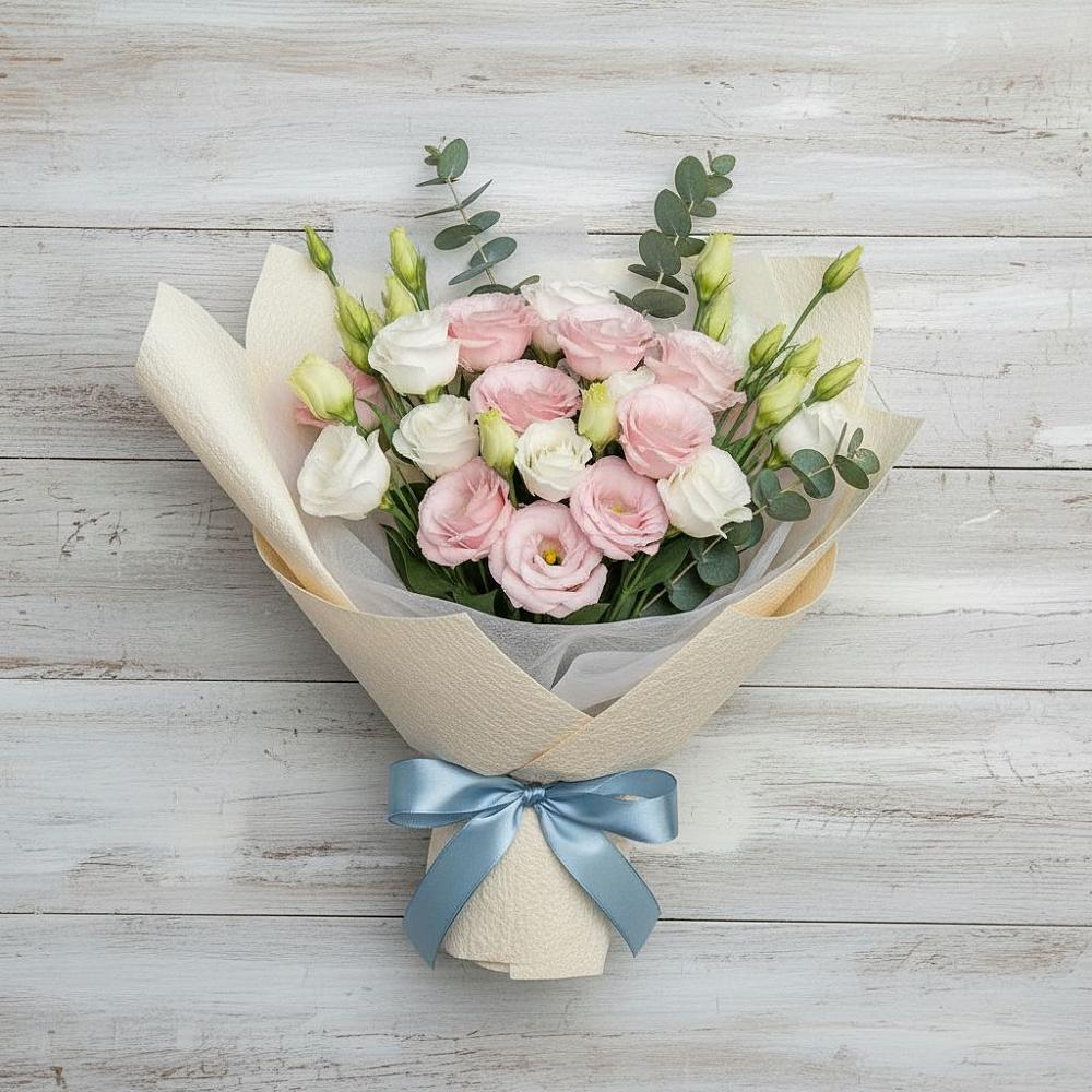 Букет цветов из: Лизиантусы в Гиагинском